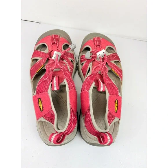 Keen Venice H2 Sandals Womens 6.5 Red Waterproof Hiking Sport Shoes - Picture 5 of 7